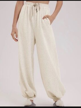 NAP Loungewear Pants Womens Large Cream
